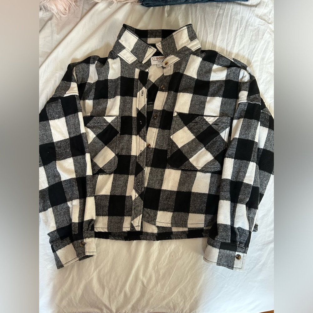 ci sono plaid sweater large